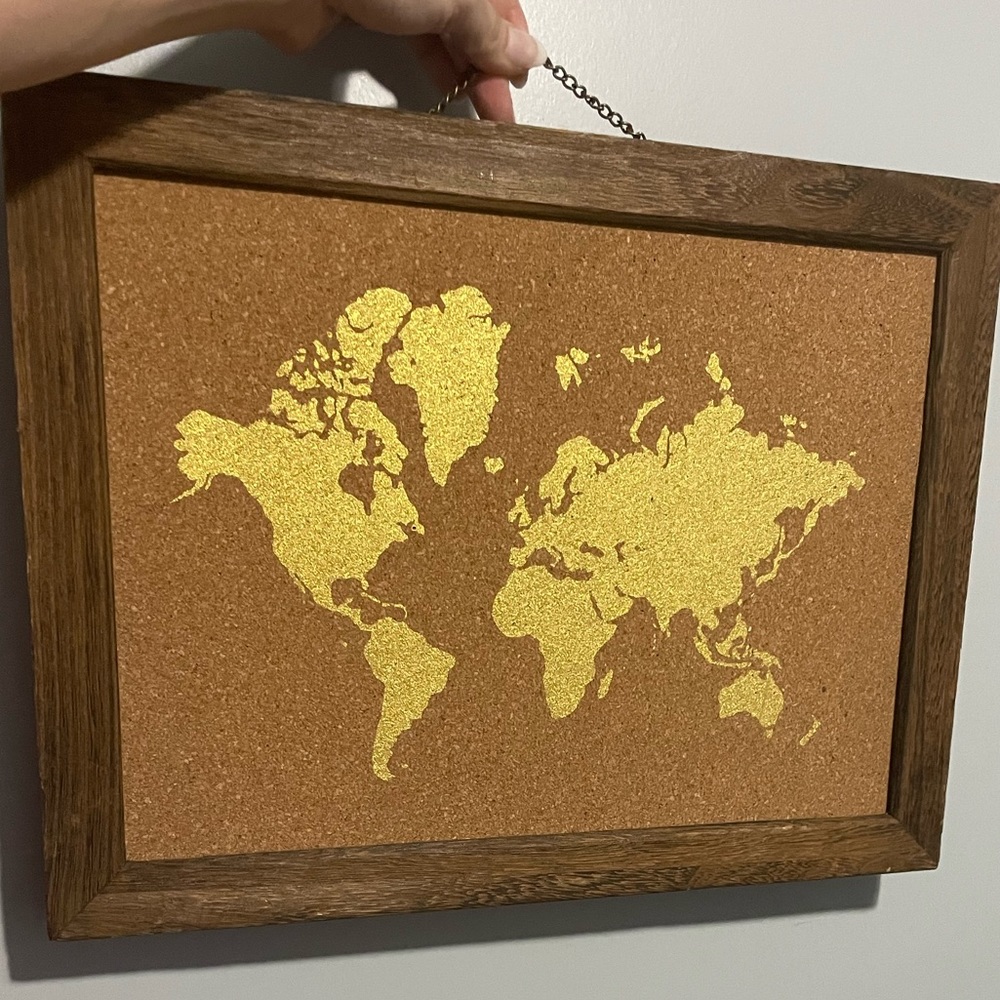 Map cork board 🌎